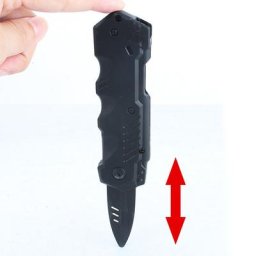 Couteau de poignard rétractable lame market farce amusante accessoire d'Halloween faux talle