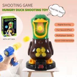 Jouets de canard affamé pour enfants odorà air comprimé balle molle avec lumière jeux de combat