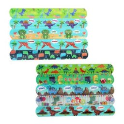 Bracelets dinosaures en PVC pour enfants 10 pièces bande de dessin animé sac de remplissage