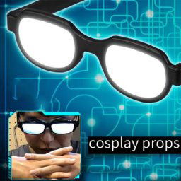 Lunettes lumineuses à LED pour hommes et femmes accessoires de fête apparence élégante Anime