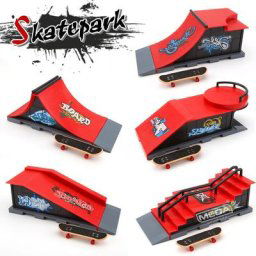 Planche de scène Mini parc combinaison de lieu jouets de Skate à doigts en métal piste de rampe