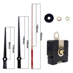 UK MSF – Kit de bricolage de remplacement horloge murale silencieuse contrôlée Radio mécanisme de