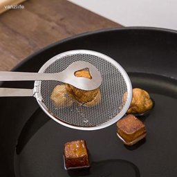 Vanzlife – filtre à huile en acier inoxydable petite cuillère à friture outils de cuisine pince