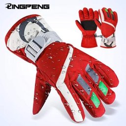 Gants de neige imperméables et isolants pour enfants 1 paire épais chauds coupe-vent pour