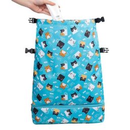Sac de natation sec et humide pour enfants sac à dos de plage avec compartiments étanches
