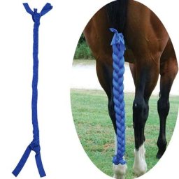 Tresse élastique pour queue de cheval équipement de protection anti-mouches garde la peau propre