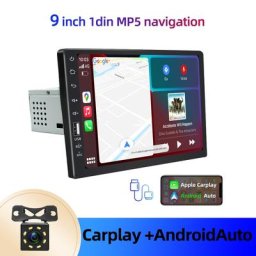 Lecteur de voiture universel 1 Din écran tactile 9 pouces autoradio stéréo vidéo GPS WiFi