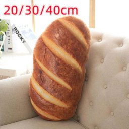 Coussin en peluche lavable pour la conception du pain oreiller amovible doux jouet en peluche
