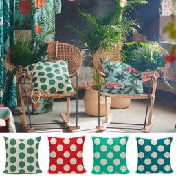 Juste de coussin nordique à pois taie d'oreiller décorative pour salon canapé décoration