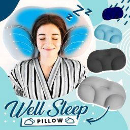 Oreiller ergonomique en mousse 3D pour dormir bien Support de cou rond en forme de papillon pour