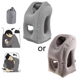 Oreiller de voyage gonflable oreiller cervical pour avion Trains bureau sieste oreiller de