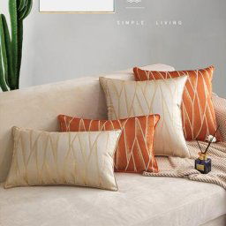Housse de coussin Jacquard taie d'oreiller épaisse décoration de luxe 30x50 45x45cm pour la