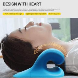 Oreiller de massage cervical civière initiée au cou dispositif de traction relaxation musculaire