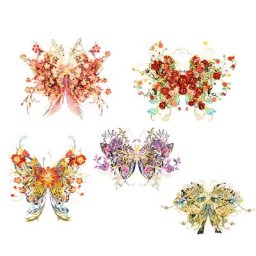 Analyste de modèles de papillon découpés au laser pour enfants puzzle en métal 3D assembler des