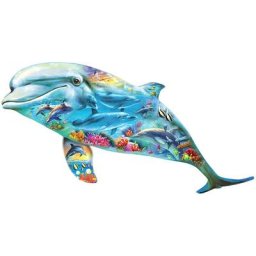 Puzzles en bois en forme d'animal pour enfants DolDave Country design irrégulier de grandes