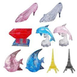Puzzles en cristal 3D bricolage modèle de chaussures à talons hauts tour DolDave
