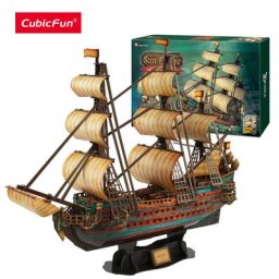 CubicFun 3D Puzzle The San Felipe Ship modèle Kits 25.6 ""voilier 248 pièces soulagement du Stress