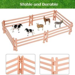 Modèle de Clôture de Cheval Miniature Jouet de Ferme Bricolage Courses Maison Accessoires de