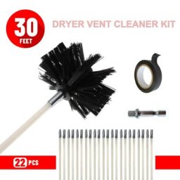 Ensemble de brosses de nettoyage pour évent dissolvant de peluches brosses de cheminée longueur