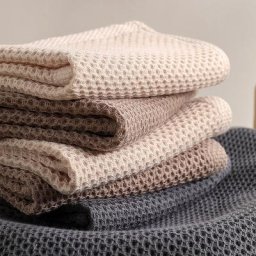 Torchon en coton à nid d'abeille serviette à main Ultra douce et absorbante 34x34cm 2 pièces