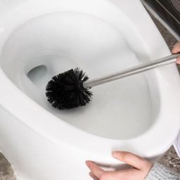 Brosse de toilette en acier inoxydable têtes en silicone remplacement Foy outil de livres