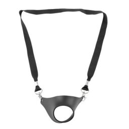 Sangle de support de verre à vin noir portable élingue de support de verre à vin sangle de cou