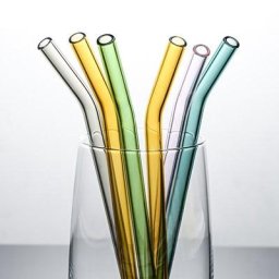 Pailles en Verre Écologiques et Réutilisables pour Cocktail Milkshake Bar 20cm de Proximité 4