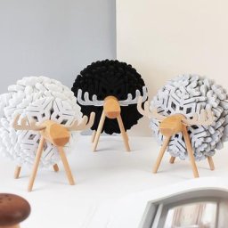 Coussinets de tasse coordonnants en forme de mouton tapis de tasse en feutre de flocon de neige
