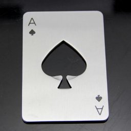 Chope de bière pour hommes cadeau pour hommes carte à jouer Ace of spads ouvre-bouteille outil