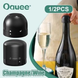 1/2Pcs Rouge Sous Vide Bouteille De Vin Bouchon Silicone Scellé Champagne Bouchon de Bouteille