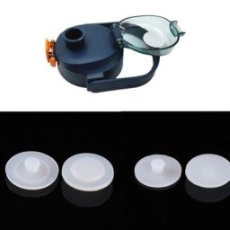 Bouchon de couvercle de bouteille d'eau en Silicone 10 pièces œillets troués anti-déversement