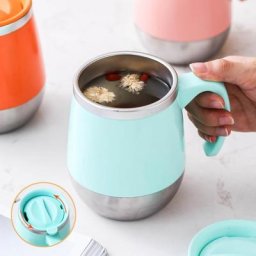 Mug Thermique Moderne et Pratique Tasse à Café Lait Poignée Eau 500ml