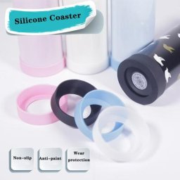 Cowijk-Tasse thermos en silicone coordonnante tapis de table durables tasse isolante ronde
