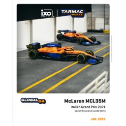Tarmac nous-mêmes 1:64 2021 F1 McLaren MCL35M Italian #4 L.Norris /Winner #3 D.Ricciardo Model Car