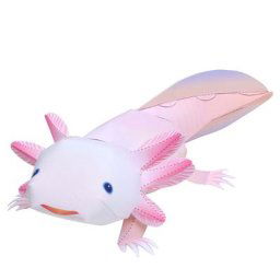 Axolotl Pliant Mini Papier 3D Mignon Modèle Papercraft Amphibiens Animal Fait À La Main DIY Origami