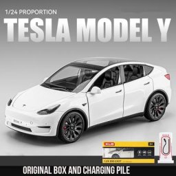 MINI voiture de Simulation TESLA modèle Y SUV 1:24 jouet en alliage véhicules moulés sous
