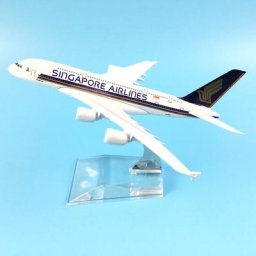 Maquette d'avion en métal moulé sous pression 16cm 1:400 Singapore airline A380 jouet cadeau