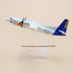 Jouet pour enfants en alliage métallique de 16cm modèle d'avion Air SATENA FOKKER FOK F50 F-50