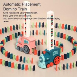 Ensembles de train Dom37avec son pour enfants jouets de blocs de dom37éclairés automatiques