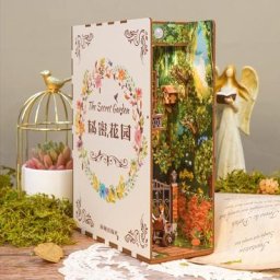Kit de serre-livres miniatures en bois pour bricolage coin de livre étagère insertion d'étagère