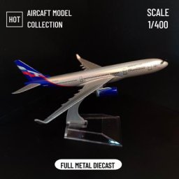 Réplique d'avion en métal échelle 1:400 avion Euro Aeroflot Boeing modèle d'avion moulé sous
