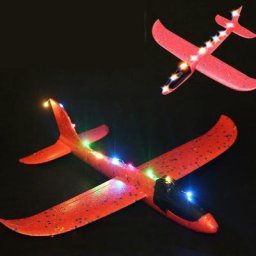 Avion en mousse foetale pour enfant jouet à lancer à la main cadeau 48cm