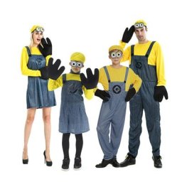 Costume de cosplay anime jaune avec lunettes pour hommes et femmes déguisement pour carnaval