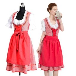 Costume de carnaval de la fête de la bière allemande pour dames robe de demoiselle d'honneur