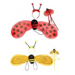 Déguisement de princesse féerique pour filles ensemble de 3 pièces avec cerceau d'oreille