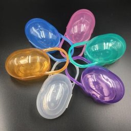 Boîte à sucette en plastique pour bébé couleur unie conteneur porte-sucette mallette de rangement