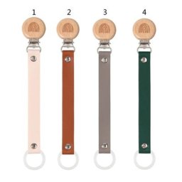 Porte-tétine en cuir de dentition pour bébés filles style Boho cadeau de fête prénatale