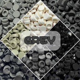 Carrelage rond gris série 98138 1x1 Pixel peinture nuit de construction jouet mosaïque