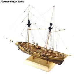 Modèle de bateau à voile en bois fait à la main pour enfants kit de bricolage assemblage de