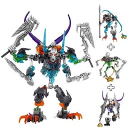 BIONICLE – figurines squelette guerrier blocs de construction jouets pour garçons compatibles avec